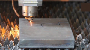 Higher power fiber laser cutting machine sample