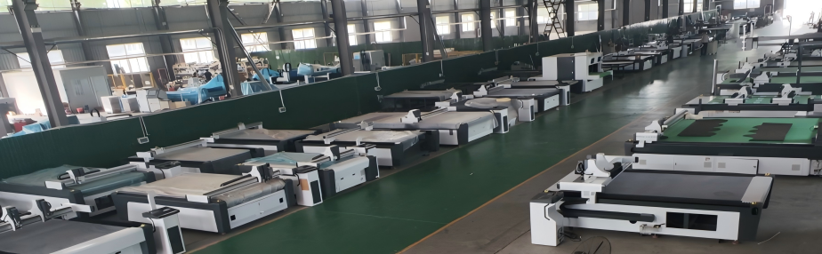 M.RISE CNC Oscillating Knife Cutting Machine Factory Workshop – 3-Year Warranty and Lifetime Technical Support